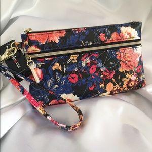 Style & Co Floral Wristlet 7”x4.5” Removable Strap
